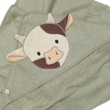 Perlimpinpin Baby Hooded Towel Cow