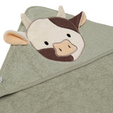 Perlimpinpin Baby Hooded Towel Cow