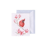 Gift Enclosure Card 'Blossom' Cardinal Bird