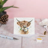 Gift Enclosure Card - Highland Cow