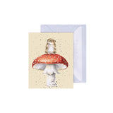 Gift Enclosure Card - 'He's a Fun-Gi' mouse
