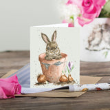 Gift Enclosure Card - The Flower Pot Bunny