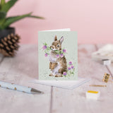 Gift Enclosure Card - Head Clover Heels Rabbit
