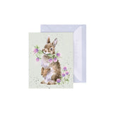Gift Enclosure Card - Head Clover Heels Rabbit