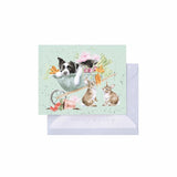 Gift Enclosure Card - 'Sleeping on the Job' Border Collie