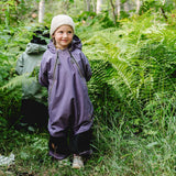 Calikids Fleece-lined 1pc Splash Suit Dark Lavender