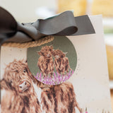 Wrendale Gift Bag (Small) 'Gentle Giants' Highland Cow