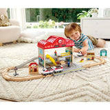 Hape E3877 Portable Train Station Set