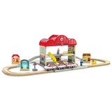 Hape E3877 Portable Train Station Set