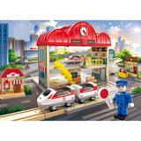 Hape E3877 Portable Train Station Set