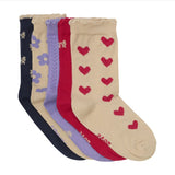 MinyMo Socks 5-pack Red