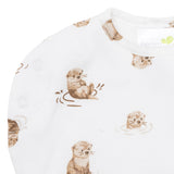 Perlimpinpin Bamboo Newborn Sleep Bag 1 TOG Otters