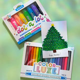 Ooly Dot-a-Lot 3D Dimensional Craft Paint - Brights - Set of 8