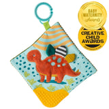 Mary Meyer Crinkle Teether Pebblesaurus 6"