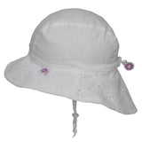 Calikids S2613 Sun Hat Cotton - White