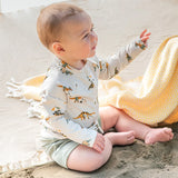 Petit Lem 2pc Rashguard Set - Beach Dinos & Sage BABY