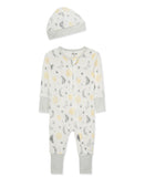 Little Me Coverall/Hat Moonlight