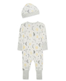 Little Me Coverall/Hat Moonlight