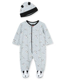 Little Me Preemie Sleeper/Hat Dalmations