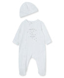 Little Me Sleeper/Hat Welcome to the World, White