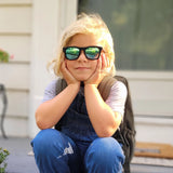 Jan & Jul Polarized Sunglasses Urban Black w/aurora lens