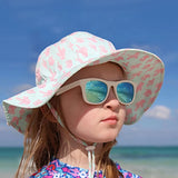 Jan & Jul Polarized Sunglasses Urban White w/aurora lens