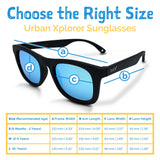Jan & Jul Polarized Sunglasses Urban Black w/aurora lens