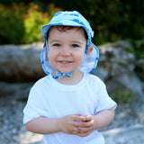Jan & Jul Sun Soft UV Baby Cap Blue Whale