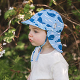 Jan & Jul Sun Soft UV Baby Cap Blue Whale