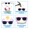 Jan & Jul Polarized Sunglasses Urban Purple Popsicle w/black lens