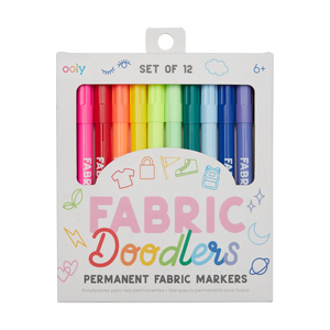 Ooly Fabric Doodlers Markers 12pk