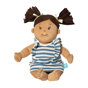 Manhattan Baby Stella Beige Doll with Brown Pigtails