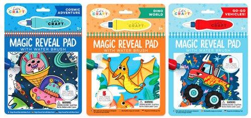 Let's Craft Magic Reveal Pad - Space, Dinos & Vehicles Ast5