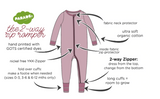 Parade Snuggle Soft Melange '2-Way' Zipper Romper Pink
