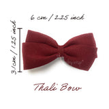 Baby Wisp Thali Faux Suede Bow Headband Thyme BW1958