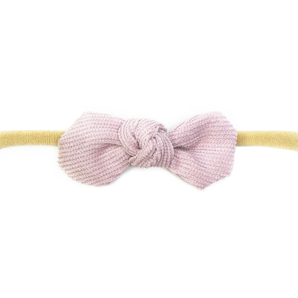 Baby Wisp Headband Corduroy Knot Lilac BW1811