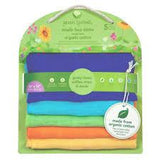 Green Sprouts Muslin Face Cloths Made from Organic Cotton 5 Pk Blue