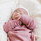 Perlimpinpin Bamboo Baby Nightgown Lotus Pink