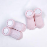 Kushies 2pk Terry socks Pink