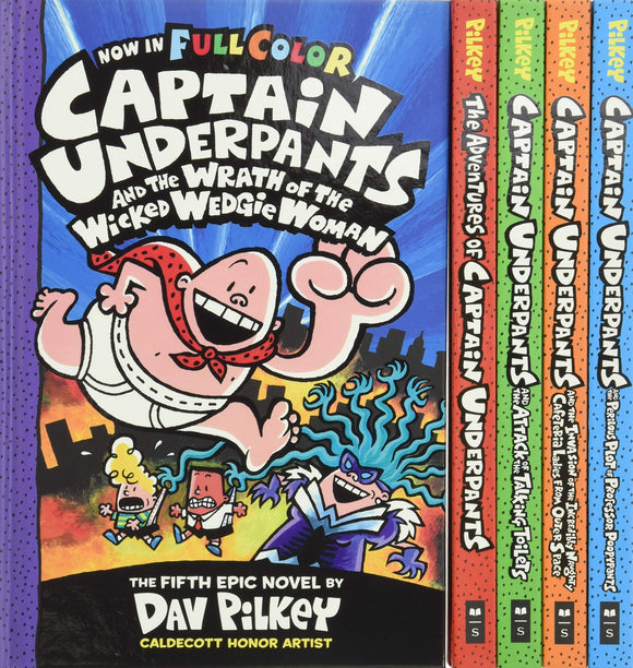 The Captain Underpants Colossal Color Collection #1-5 Boxed Set
