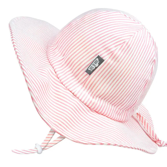 Jan & Jul Sun Hat Cotton Floppy Pink Stripes