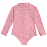 Coco Mango UV 1pc Zip Bathing Suit Blush Flowers KIDS'