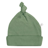 Perlimpinpin Bamboo Knotted Hat HUNTER GREEN Size 1-3 Months