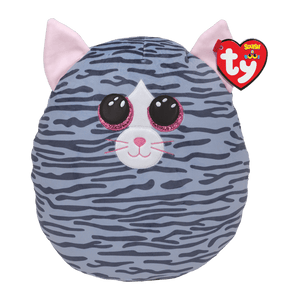 Ty Squish-a-Boo KIKI the Grey Striped Cat 10"
