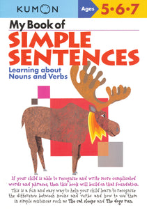 Kumon My Book of Simple Sentences Ages 5-6-7