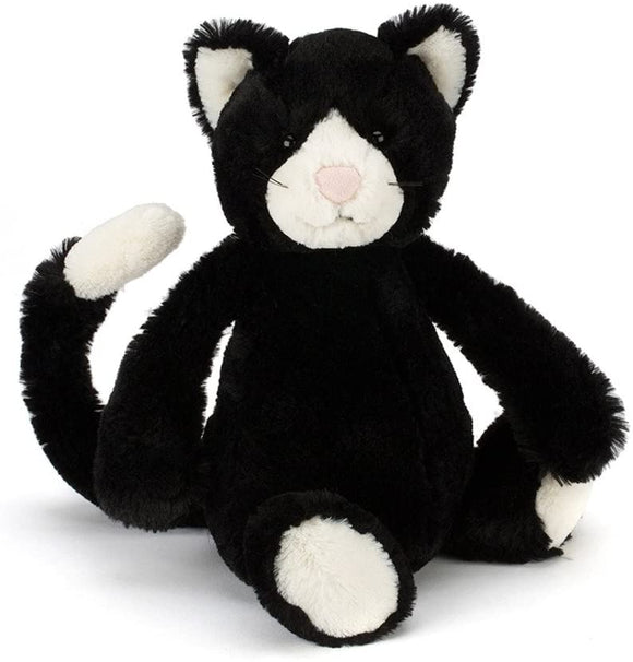 Jellycat Bashful Black & White Cat 12