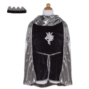Great Pretenders 61965 Knight with Tunic, Cape & Crown, Silver