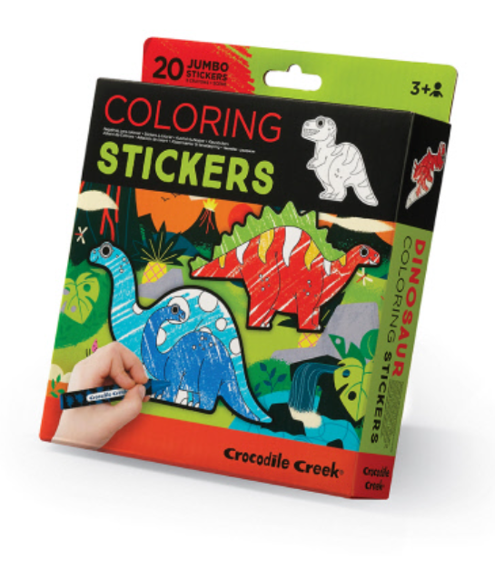 Crocodile Creek Coloring Stickers Dinosaurs 75452