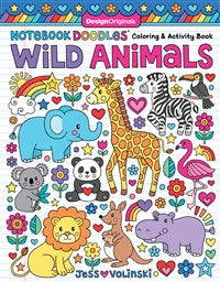 Notebook Doodles Coloring & Activity Book - Wild Animals