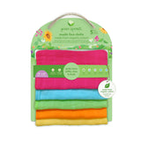 Green Sprouts Muslin Face Cloths Made from Organic Cotton 5 Pk Pink